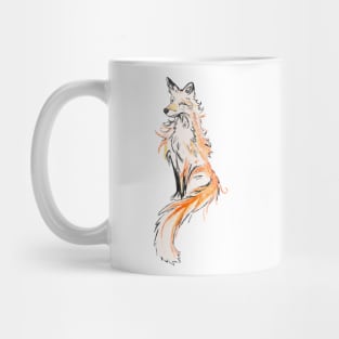 Fox - oil painting Mug